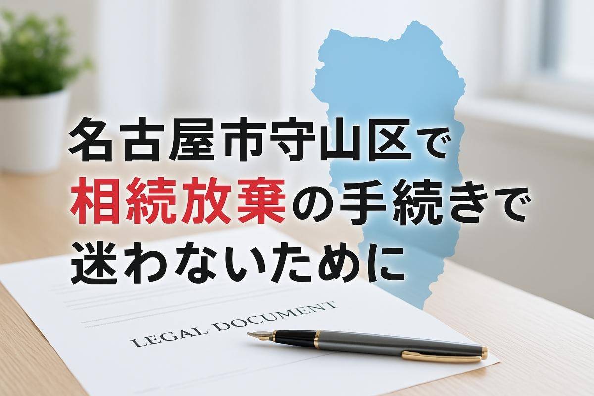 名古屋市守山区で相続放棄の手続きで迷わないために｜費用目安から必要書類まで解説！