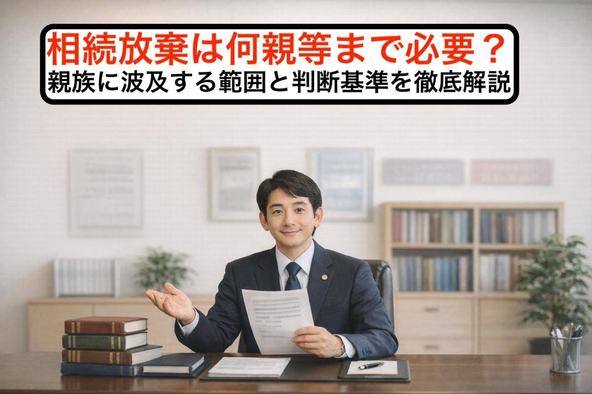 相続放棄は何親等まで必要？親族に波及する範囲と判断基準を徹底解説