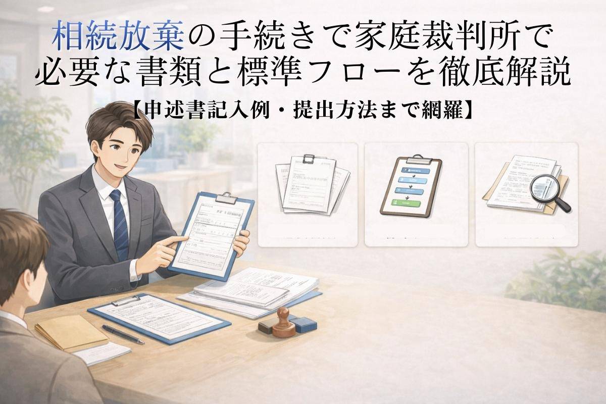 相続放棄の手続きで家庭裁判所で必要な書類と標準フローを徹底解説【申述書記入例・提出方法まで網羅】