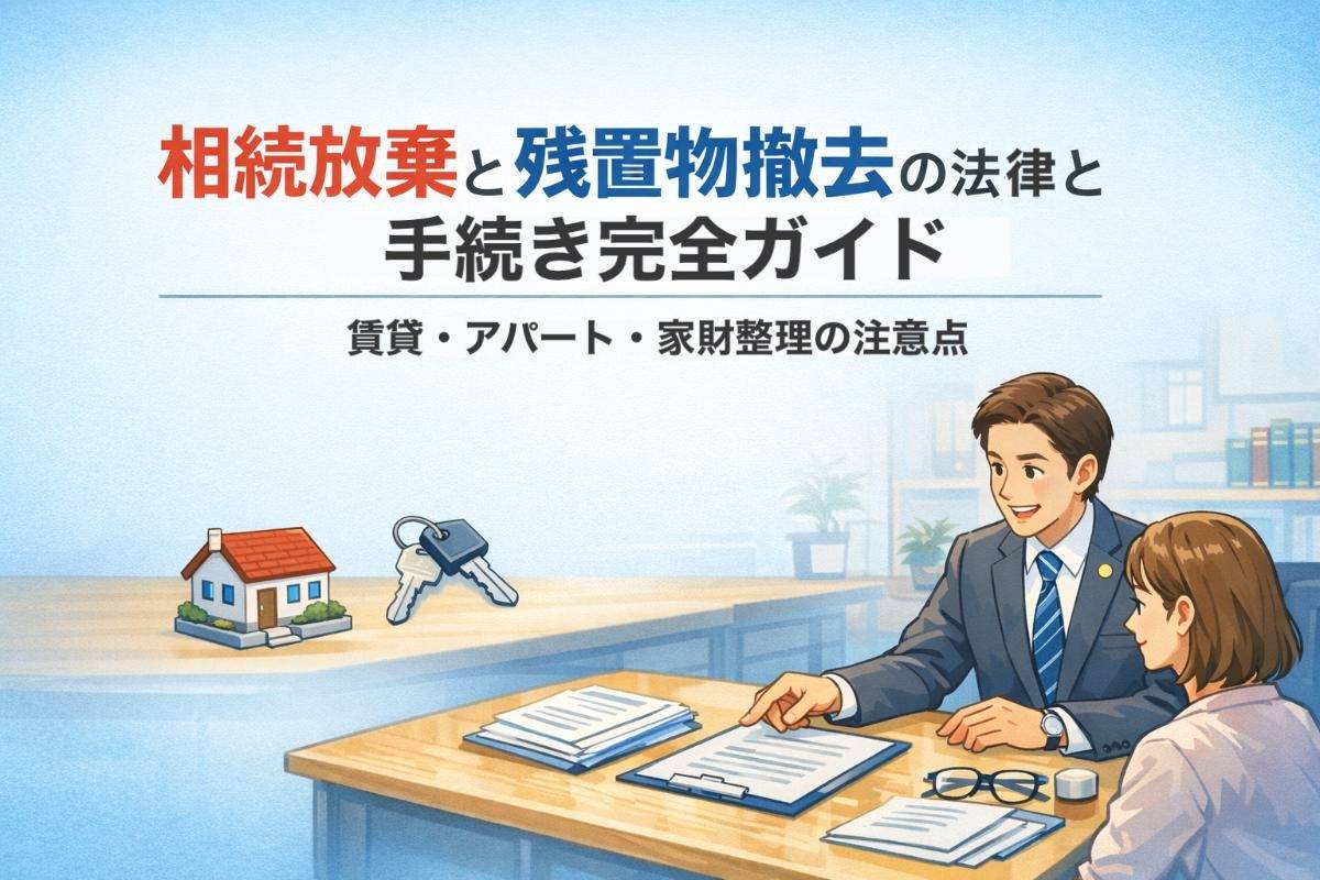 相続放棄と残置物撤去の法律と手続き完全ガイド｜賃貸・アパート・家財整理の注意点