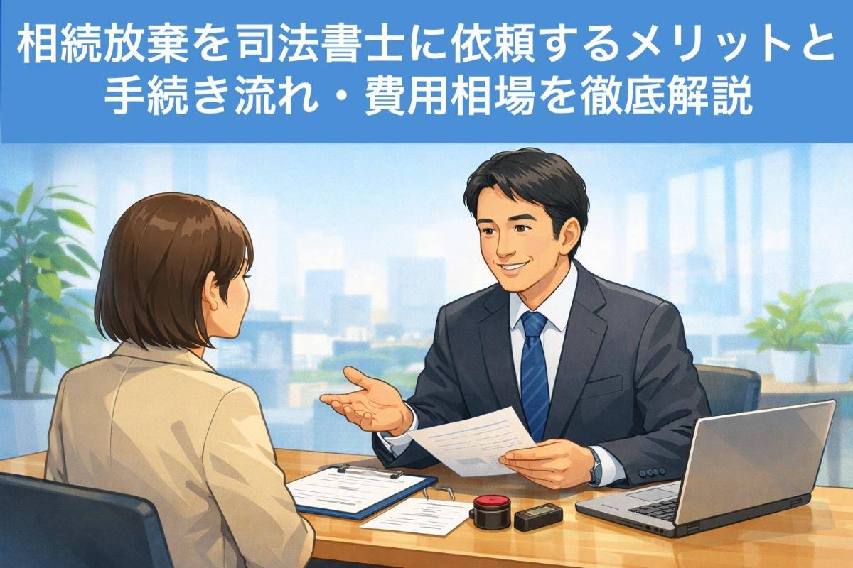相続放棄を司法書士に依頼するメリットと手続き流れ・費用相場を徹底解説