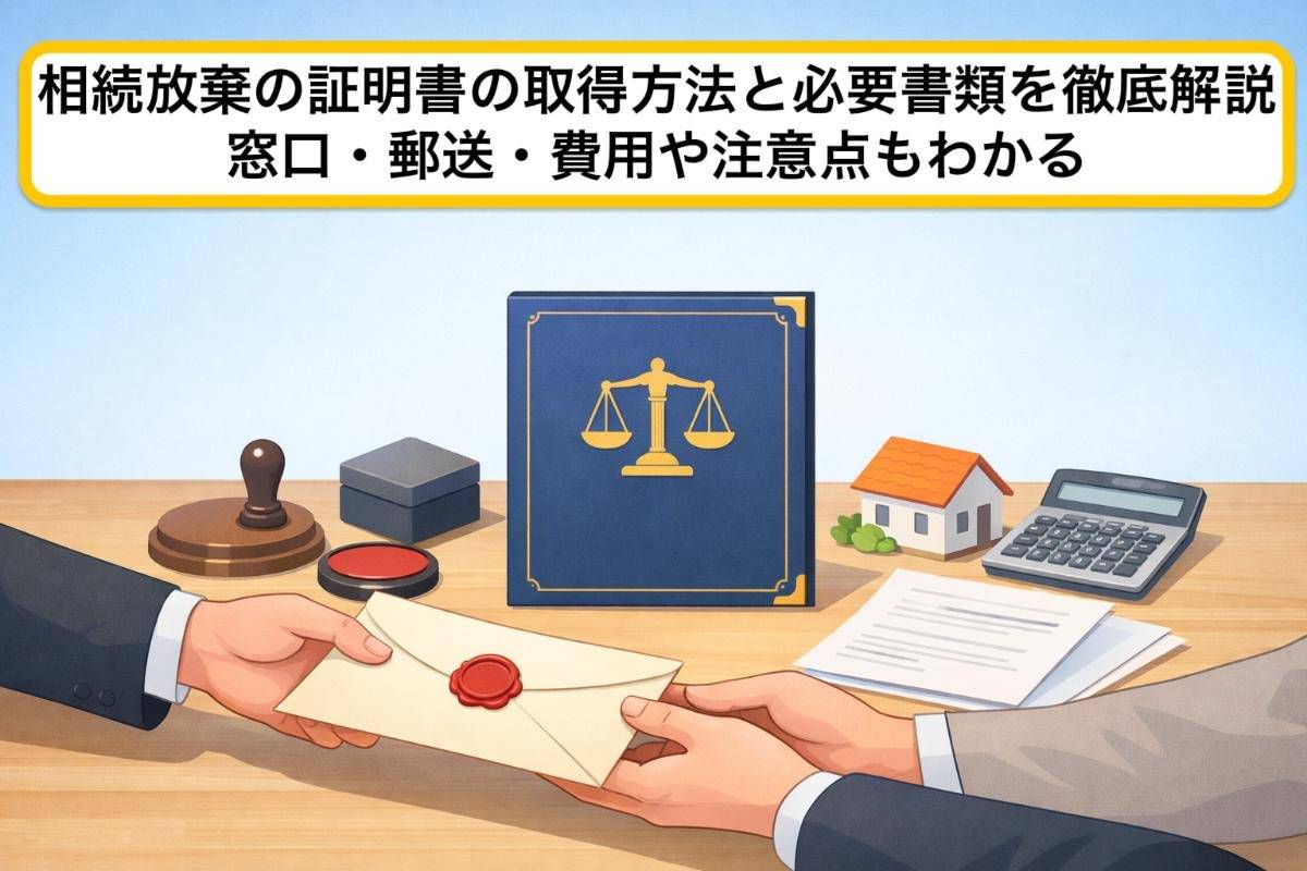 相続放棄の証明書の取得方法と必要書類を徹底解説｜窓口・郵送・費用や注意点もわかる