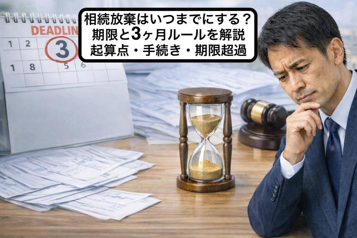相続放棄はいつまでにする?期限と3ヶ月ルールを解説|起算点・手続き・期限超過