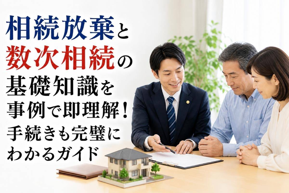相続放棄と数次相続の基礎知識を事例で即理解！手続きも完璧にわかるガイド